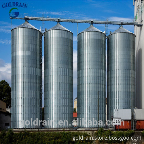 Different capacity volume galvanized steel storage silo used maize